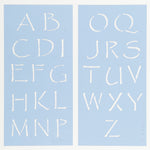 Papyrus Letter Stencil Set