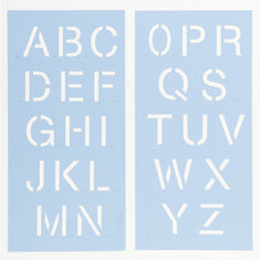 Helvetica Letter & Number Stencil Set