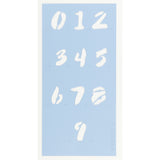 Dahling Letter & Number Stencil Set 0-9