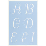 Petticoat Letter Stencil Set A-I