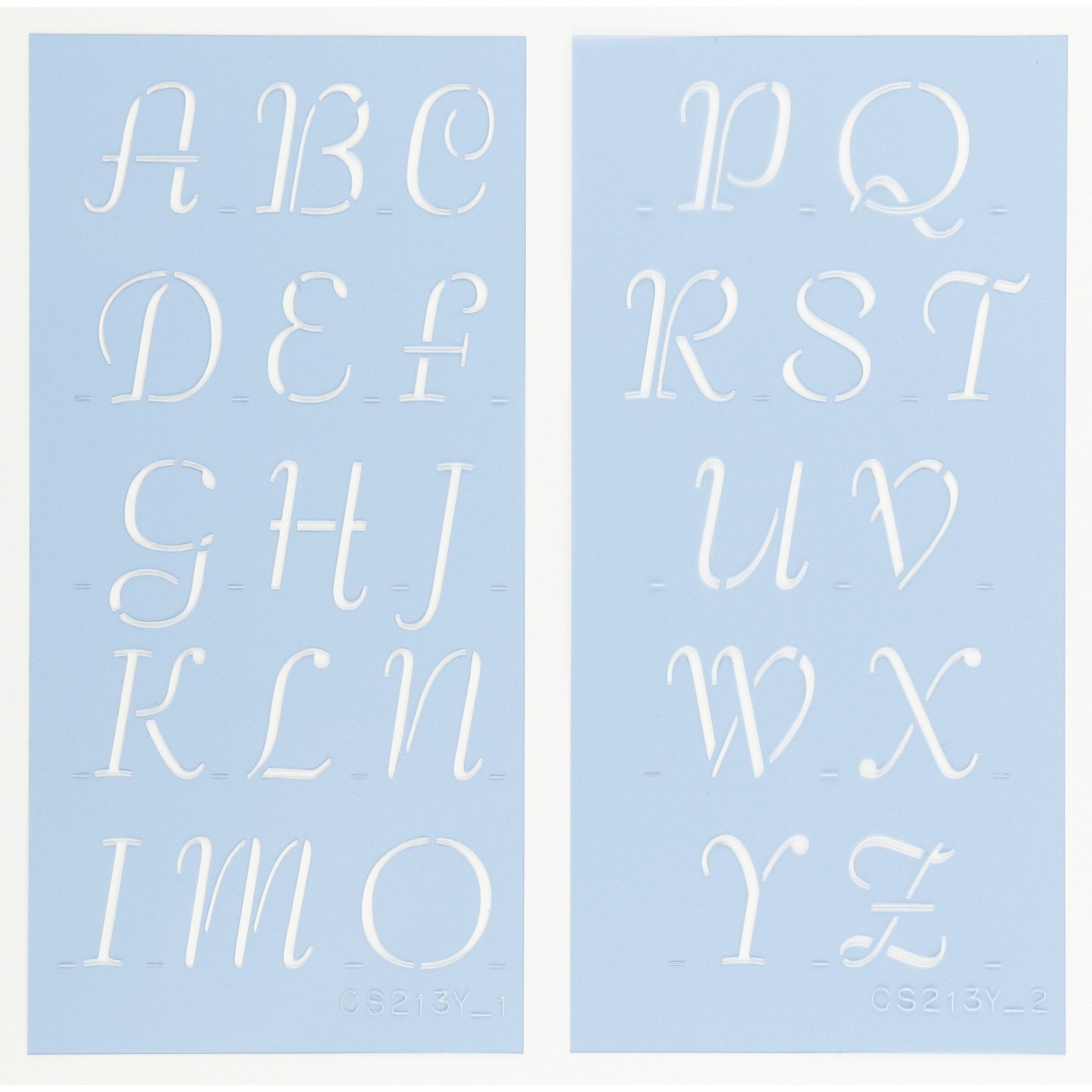 Alphabet Adhesive Stencils 1 Inch Repositionable and Reusable