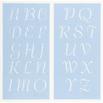 Petticoat Letter & Number Stencil Set
