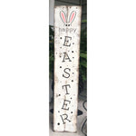 Happy Easter Bunny Ears Vertical Porch Sign Stencil