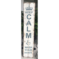 Keep Calm and Wash Vertical Porch Sign Stencil