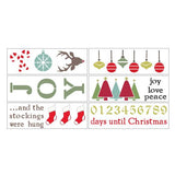 Deck the Halls 6 Piece Christmas Craft Stencil Kit