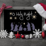 Nativity DIY Christmas Stencil Chalkboard