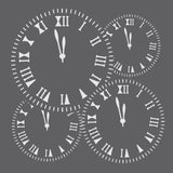 Clock Work Stencil