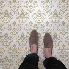Palermo Damask Floor Stencils Tile Stencils Floor Stencils