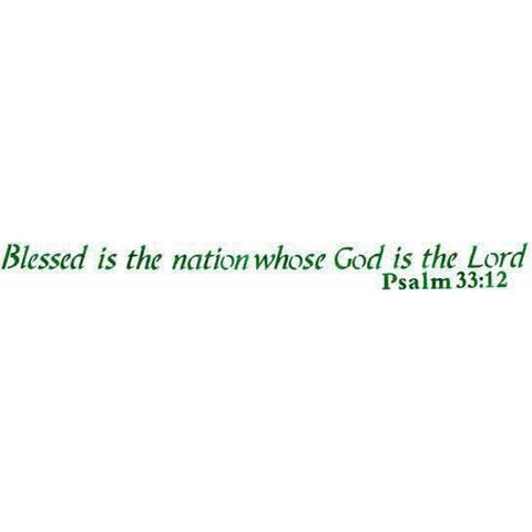 Blessed is the Nation Whose God is the Lord Stencil