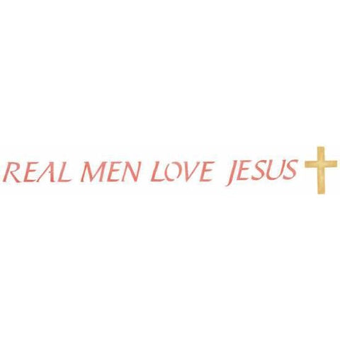 Real Men Love Jesus Stencil