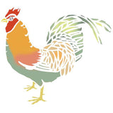 Rooster Motif Accent Stencil