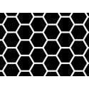 Hexagon Tile Accent Stencil Mylar Detail