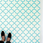 Asilah Stencil Painted as Floor Stencils and Tile Stencils