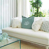 Coastal Living Large Format stencils shown on pillows
