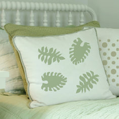 Philodendron Stencil on Pillow Stencils