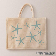 Starfish Craft Stencil On Bag