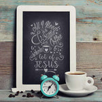 Coffee and Jesus Stencil