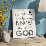 Be Still and Know that I am God Craft Stencil