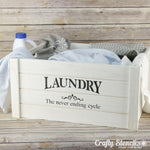 Laundry The Never Ending Cycle Craft Stencil