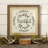 Grateful Thankful Blessed Farmhouse Sign Stencils
