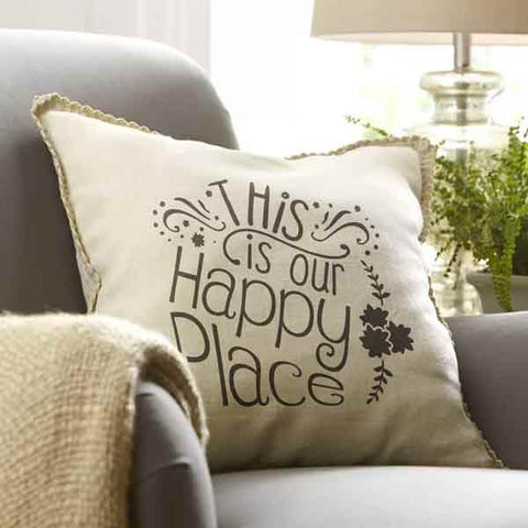 This is Our Happy Place Pillow