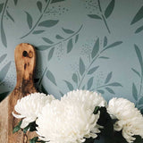 Tranquil Branches Stencil Green