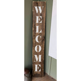 Welcome Vertical Porch Stencil! Buy your Welcome Porch Stencil and make your sign!