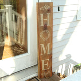 Home Porch Sign Stencil Finished Sign
