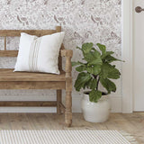 Floral Batik Wall Stencil. Spruce up your entryway today!