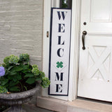 12 Month Welcome Vertical Porch Stencil Kit with Wood Pieces. Make one sign for all of your holidays!