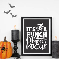 A Bunch of Hocus Pocus Halloween Craft and Hobby Stencil. Durable and reusable