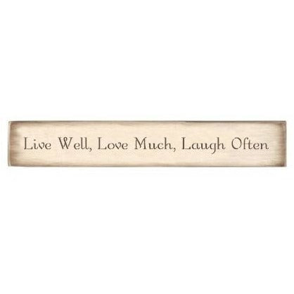Live Well, Love Much, Laugh Often Stencil