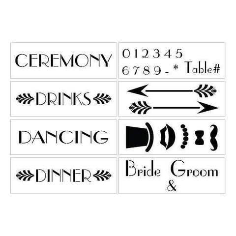 Table Wedding Stenciled Sign