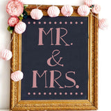 Wedding Blessing Wedding 3 Piece Craft Stencil Kit Mr And Mrs On Sign