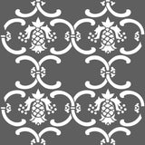 Pineapple Damask Wall Painting Stencil