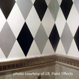 Large Harlequin Wall Stencil