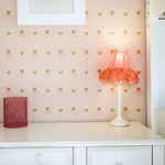 Use our Hearts and Flowers Wall Stencil to add a little whimsy to a room!