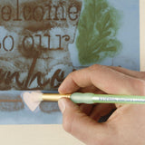 Craft Stencil Brushes In Use