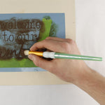 Craft Stencil Brushes In Use