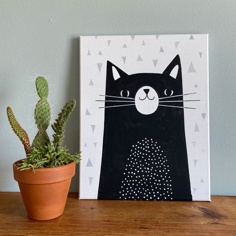 Mix and Match Animal VIII - Cat Wall Stencil by Victoria Borges - Sample