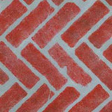 Herringbone Brick Wall, Patio and Floor Stencil