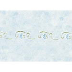 Wildflower Scroll Border Stencil