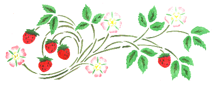 Wild Strawberries Stencil