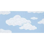 Clouds Stencil Painted