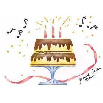 Birthday Cake Wall Stencil