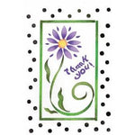 Thank You (Flower) Greeting Card Stencil