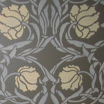 Arts and Crafts Tulip Allover Wall Stencil - Close Up