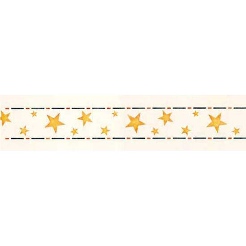 Decorate your child's room or playroom with our Border of Stars Stencil! 